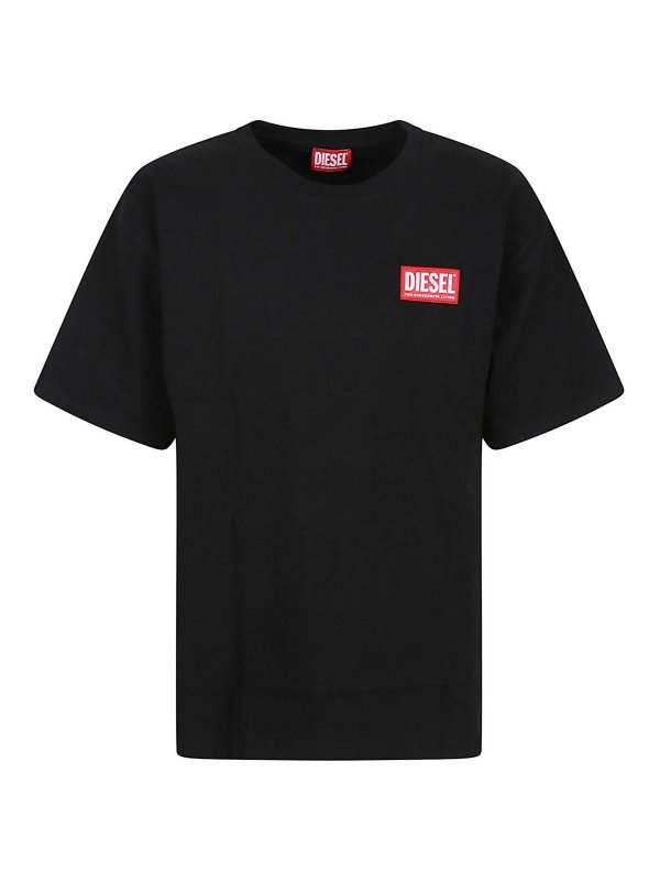 DIESEL: maglia collo a barchetta - Maglia