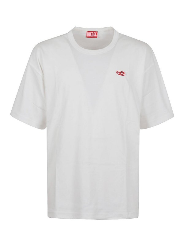 DIESEL: maglia collo a barchetta - Maglia