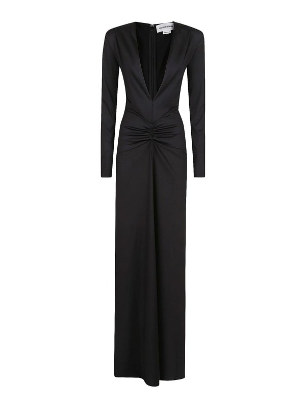 VICTORIA BECKHAM: Vestidos media pierna - Vestido Midi - Negro