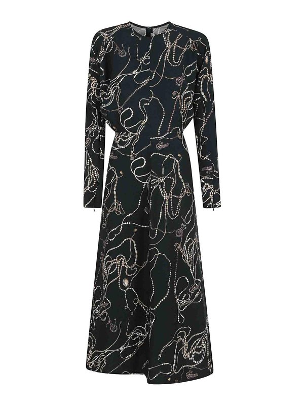 VICTORIA BECKHAM: Maxi robe - Jupe Midi - Vert