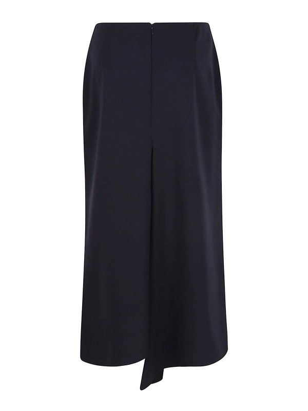VICTORIA BECKHAM: ニーレングススカート＆ミディ丈 online - 膝丈/ミディスカート - ダークブルー