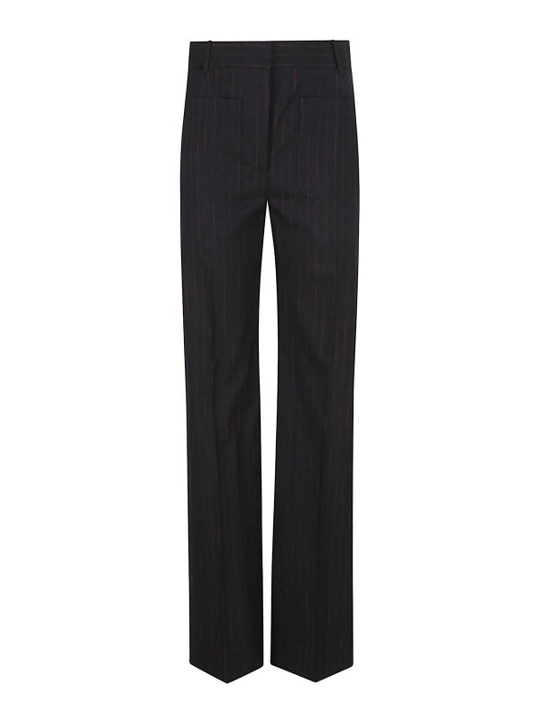 VICTORIA BECKHAM: Pantalons casual - Pantalons Décontractés - Bleu Foncé