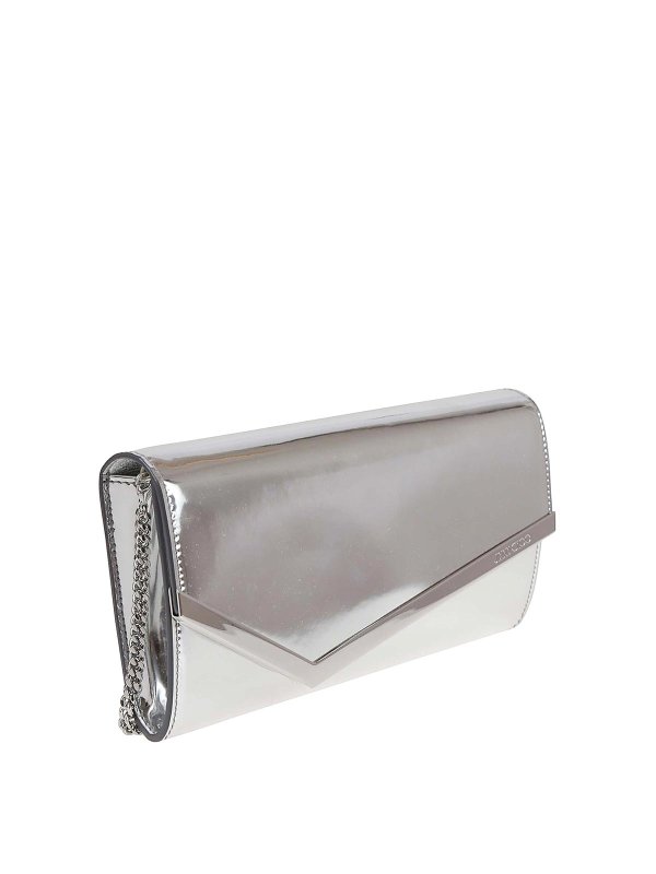 クラッチバッグ - 銀 shop online: JIMMY CHOO