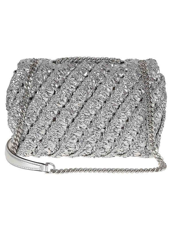 TORY BURCH: cross body bags online - Kira Woven Small Convertible Shoulder Bag