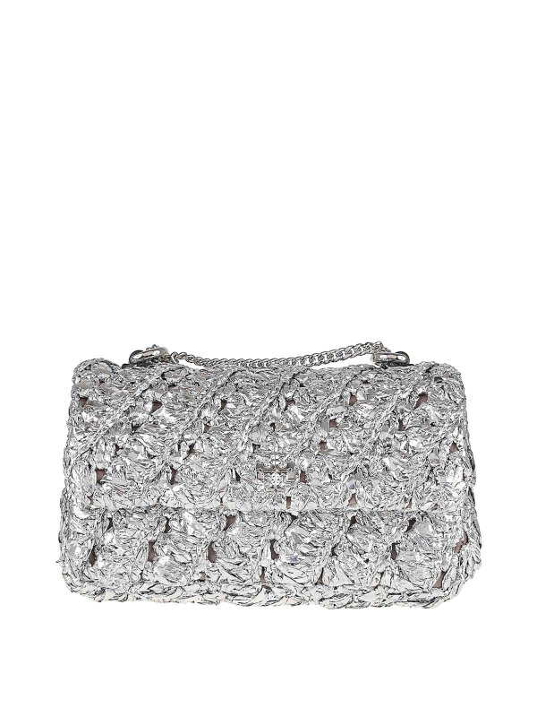 TORY BURCH: Bolsas bandoleras - Bolsa Bandolera - Plata