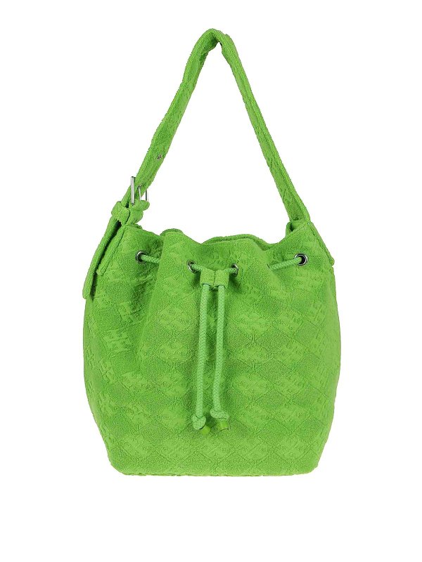 TORY BURCH: cross body bags - T Monogram Terry Oversized Bucket Bag