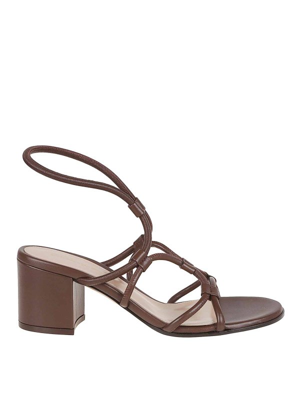 Gianvito Rossi: Sandalen - Sandalen - Braun