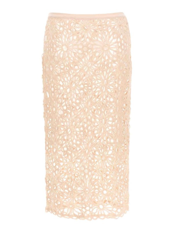 Norma Kamali: Jupes midi et au genou - Jupe Midi - Couleur Chair