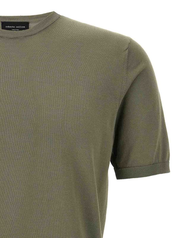 The Best Shops ROBERTO COLLINA: t-shirts - Knitted T-Shirt