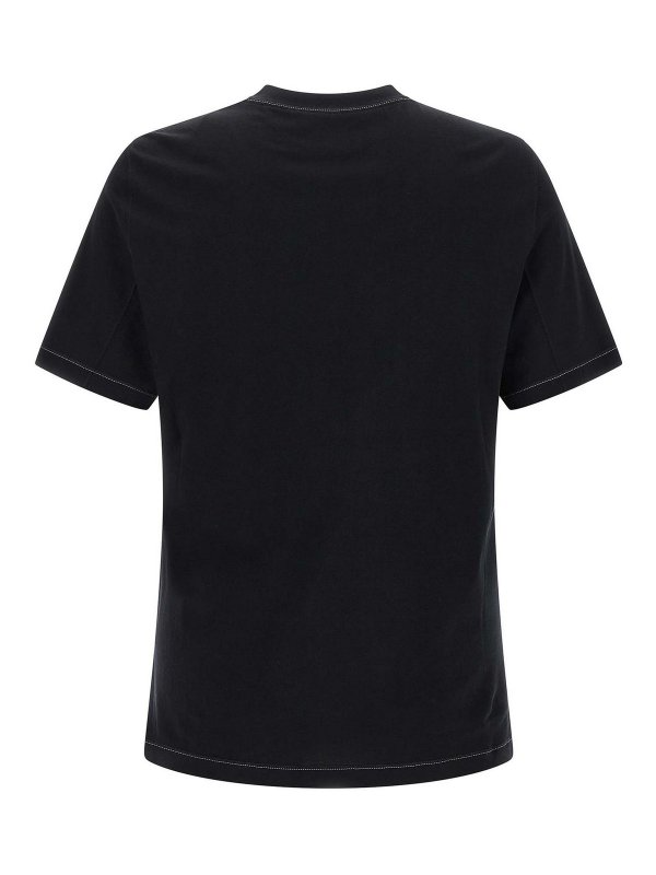BRUNELLO CUCINELLI: t-shirts online - Logo Embroidery T-Shirt