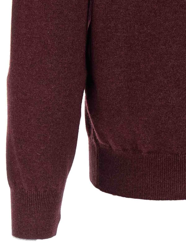 Rundhalspullover - Dunkelrot shop online: BRUNELLO CUCINELLI