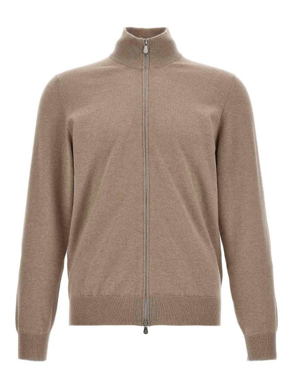 BRUNELLO CUCINELLI: カーディガン - カーディガン - ベージュ