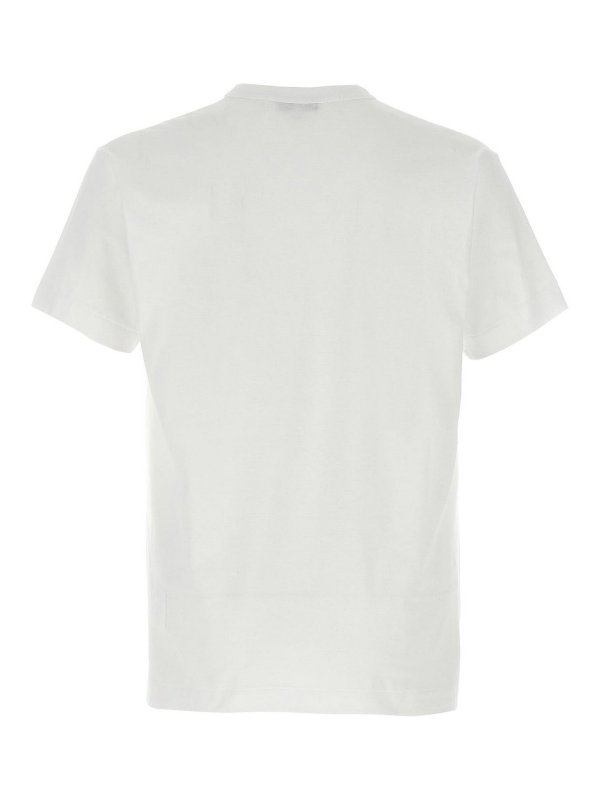 Comme des Garçons Play: t-shirt online - T-shirt stampato e patch logo
