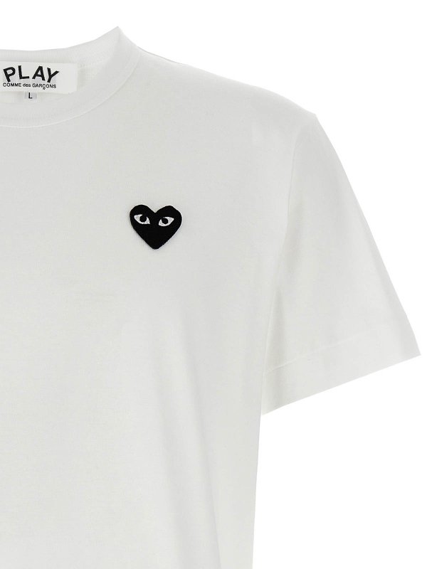 The Best Shops Comme des Garçons Play: T-shirts - T-Shirt - Weiß