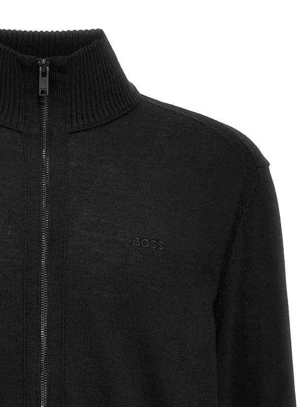 The Best Shops Hugo Boss: Cardigans - Cardigan - Noir