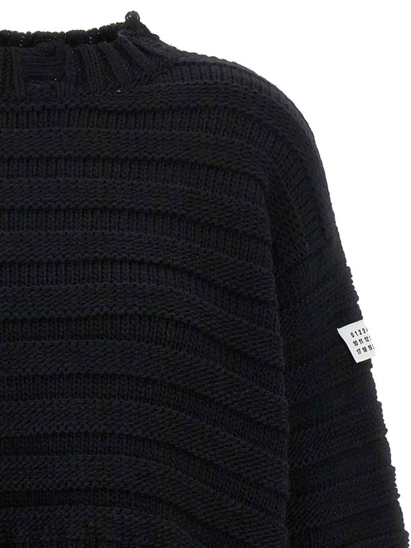 The Best Shops MM6 MAISON MARGIELA: クルーネック - クルーネック - 黒