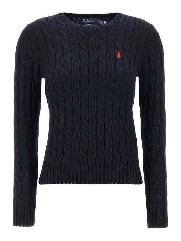 POLO RALPH LAUREN: crew necks - Braided Cotton Sweater
