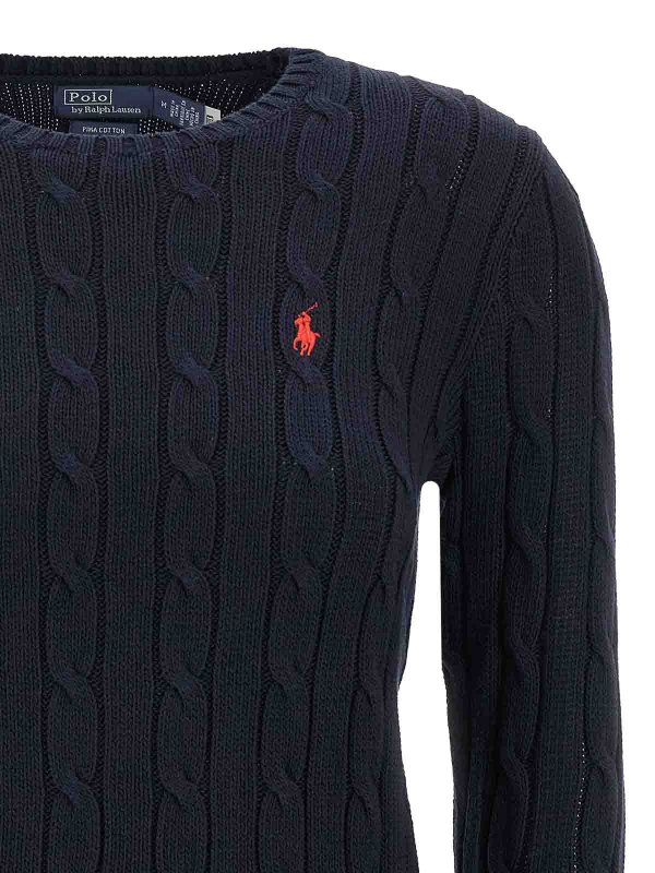 The Best Shops POLO RALPH LAUREN: crew necks - Braided Cotton Sweater