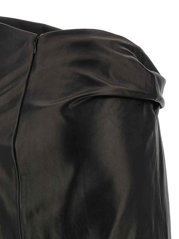 膝丈/ミディスカート - 黒 shop online: ALBERTA FERRETTI