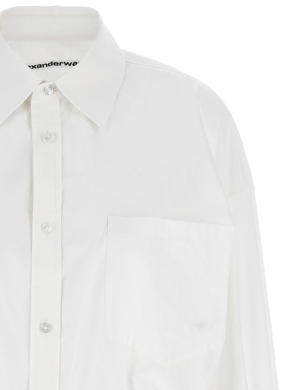 The Best Shops ALEXANDER WANG: knee length dresses - Pre-Styled Shirt Dress W Chain Dress