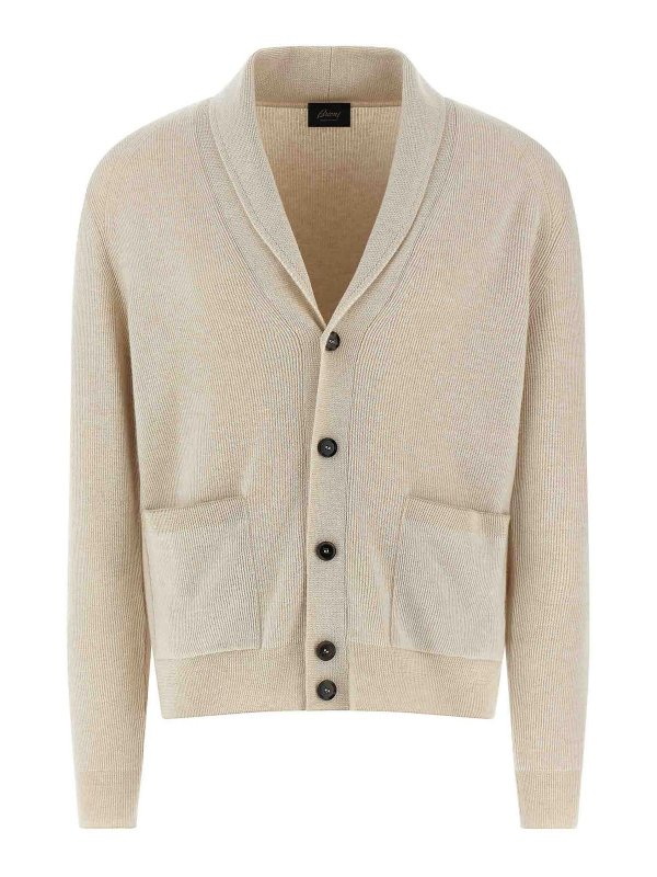 BRIONI: Cárdigans - Cárdigan - Beis