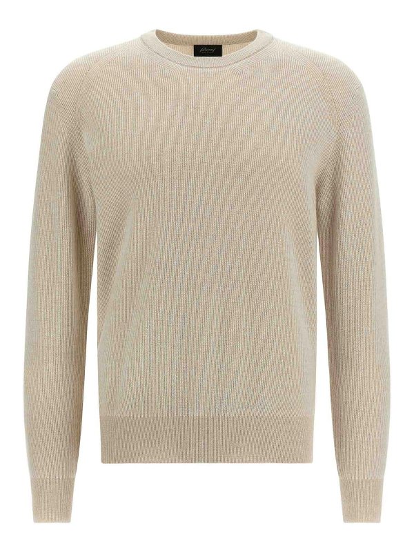 BRIONI: crew necks - Ribbed Sweater