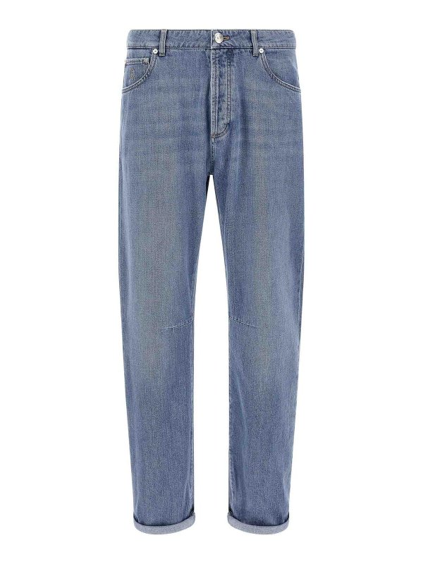 BRUNELLO CUCINELLI: bootcut jeans - Denim Jeans