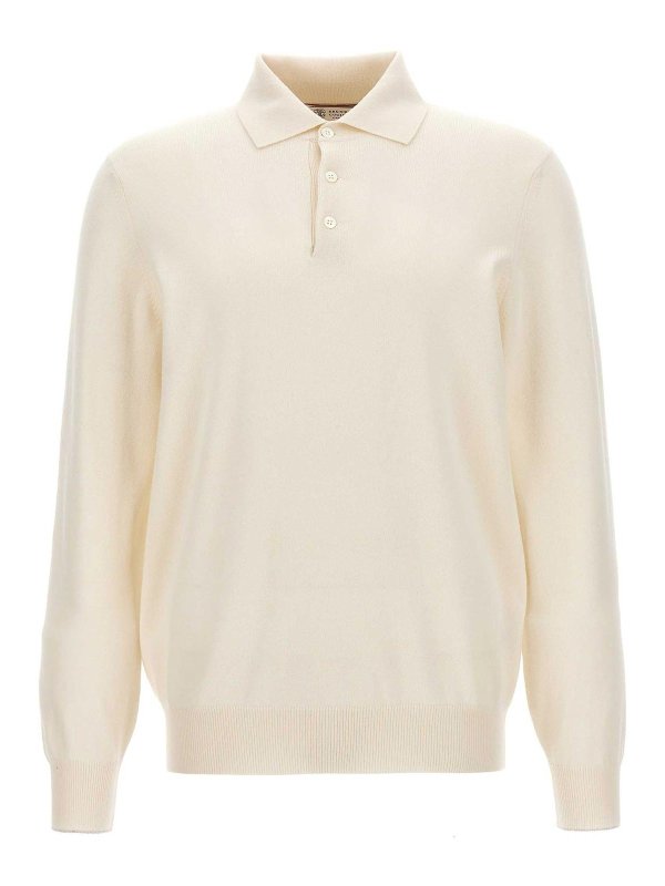BRUNELLO CUCINELLI: polo shirts - Cashmere Polo Shirt