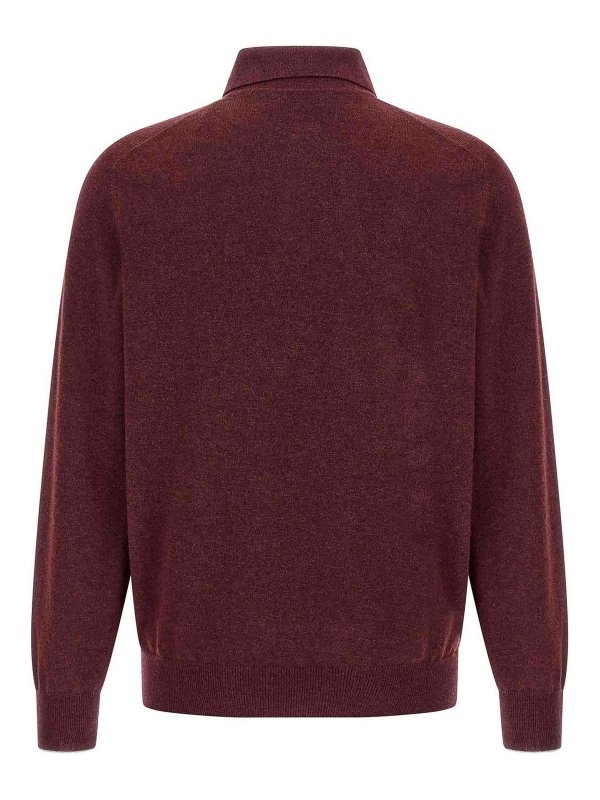 BRUNELLO CUCINELLI: ポロシャツ online - ポロシャツ - ダークレッド