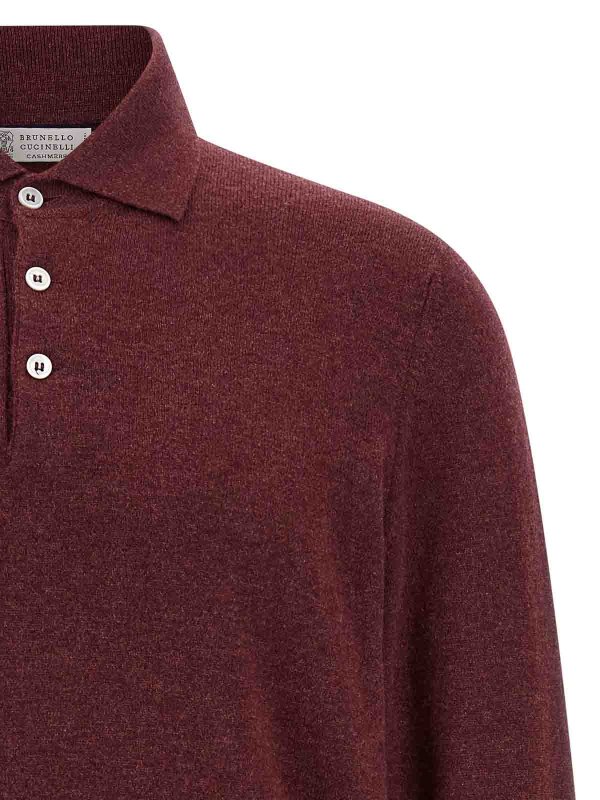 The Best Shops BRUNELLO CUCINELLI: ポロシャツ - ポロシャツ - ダークレッド