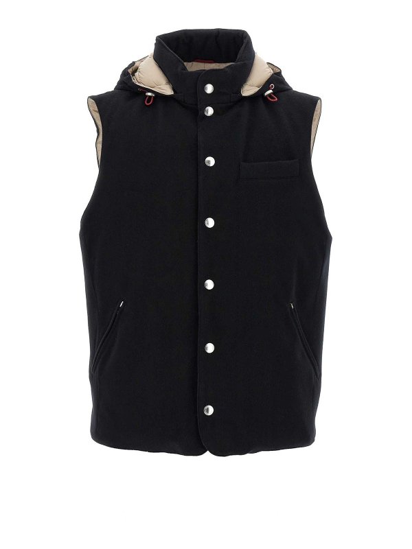 BRUNELLO CUCINELLI: Westen - Weste - Schwarz