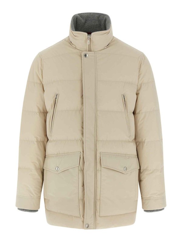 BRUNELLO CUCINELLI: Vestes-rembourrees online - Blouson Rembourré - Beige