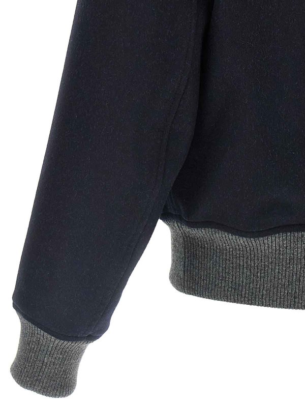 ボンバージャケット - ブルー shop online: BRUNELLO CUCINELLI