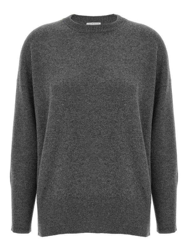 BRUNELLO CUCINELLI: クルーネック - クルーネック - グレー