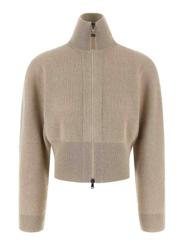 BRUNELLO CUCINELLI: カーディガン - カーディガン - ベージュ