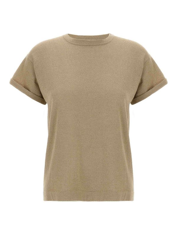 BRUNELLO CUCINELLI: t-shirts - Lam Cashmere T-Shirt