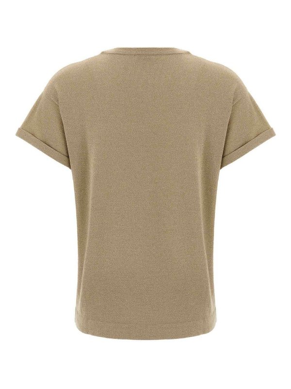 BRUNELLO CUCINELLI: t-shirts online - Lam Cashmere T-Shirt
