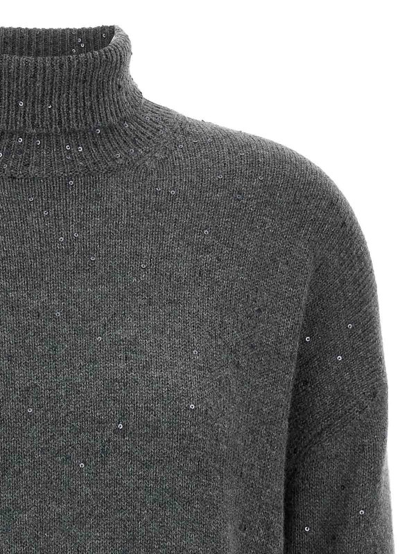 The Best Shops BRUNELLO CUCINELLI: cardigans - Sequin Sweater