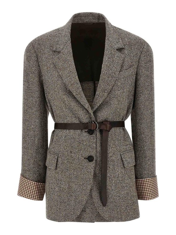 BRUNELLO CUCINELLI: Blazer - Blazer - Braun