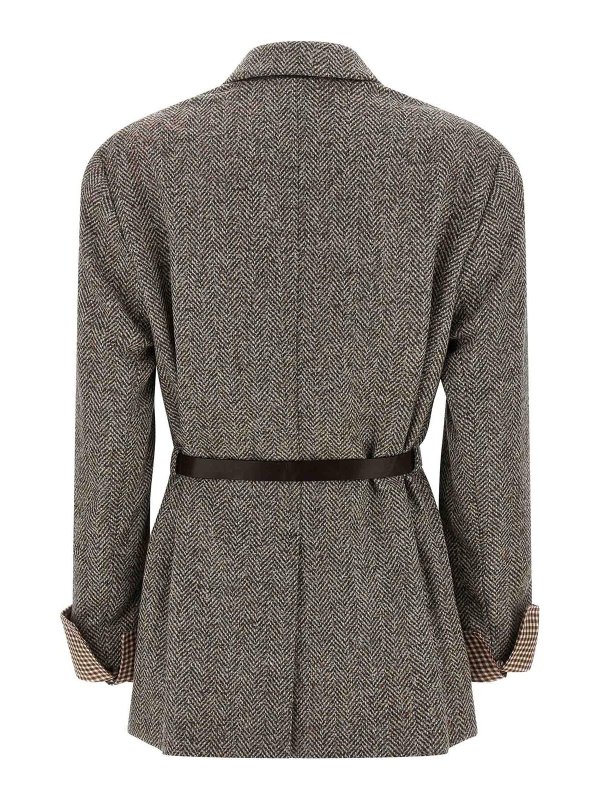 BRUNELLO CUCINELLI: Blazer online - Blazer - Braun