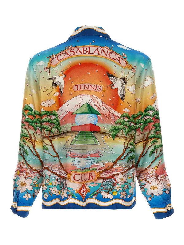 CASABLANCA: shirts online - Cuban Collar Tennis Club Shirt