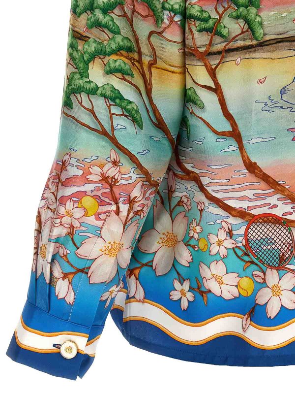 Cuban Collar Tennis Club Shirt shop online: CASABLANCA