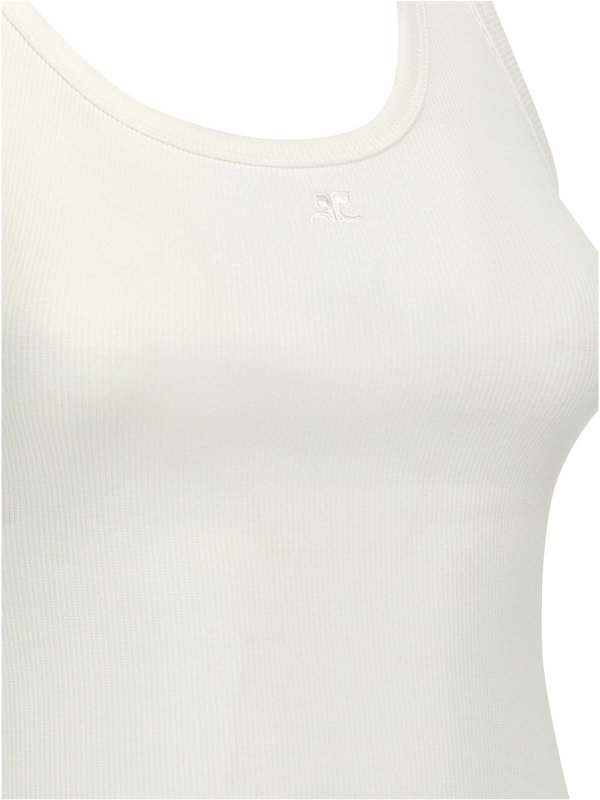 トップ/タンクトップ - 白 shop online: Courreges