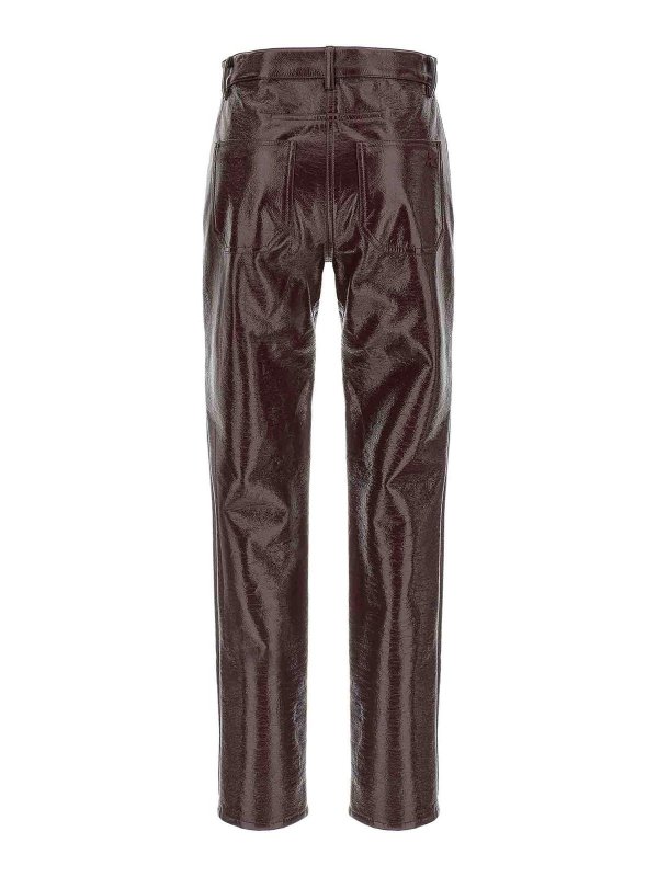 Courreges: Pantalons casual online - Pantalons Décontractés - Rouge Brun