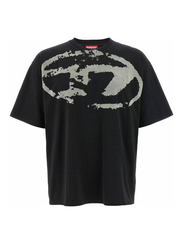 DIESEL: T-shirts - T-Shirt - Schwarz