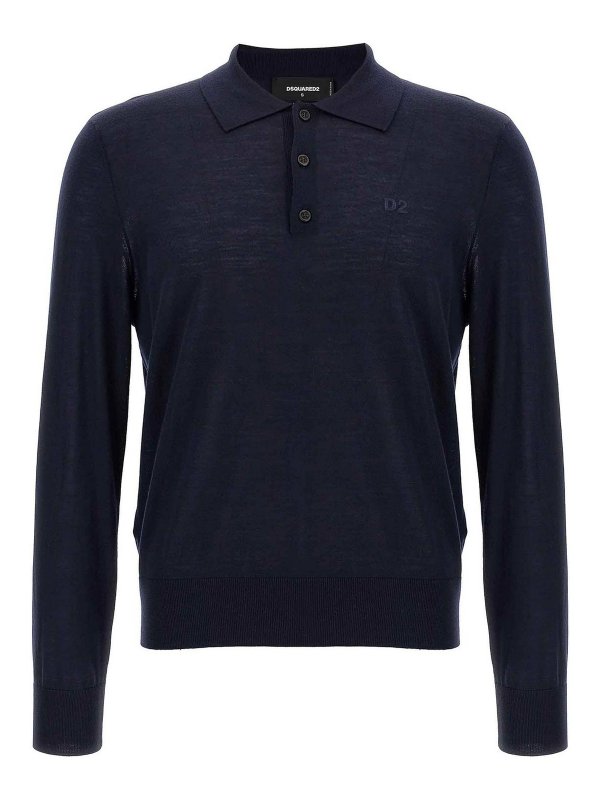 DSQUARED2: polo shirts - Logo Embroidery Polo Shirt