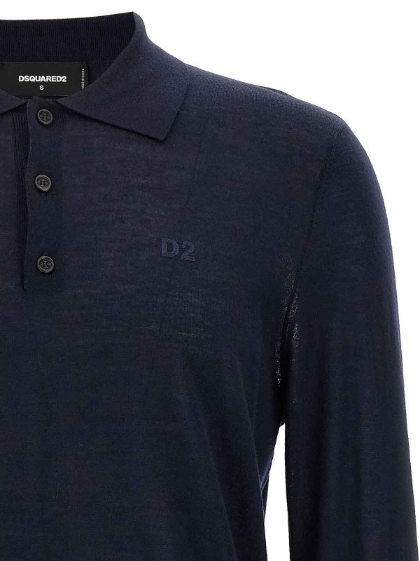 The Best Shops DSQUARED2: polo shirts - Logo Embroidery Polo Shirt
