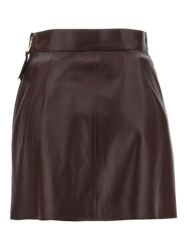 ELISABETTA FRANCHI: Knee length skirts & Midi online - Nappa Skirt
