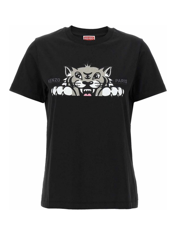 KENZO: t-shirts - Happy Tiger T-Shirt