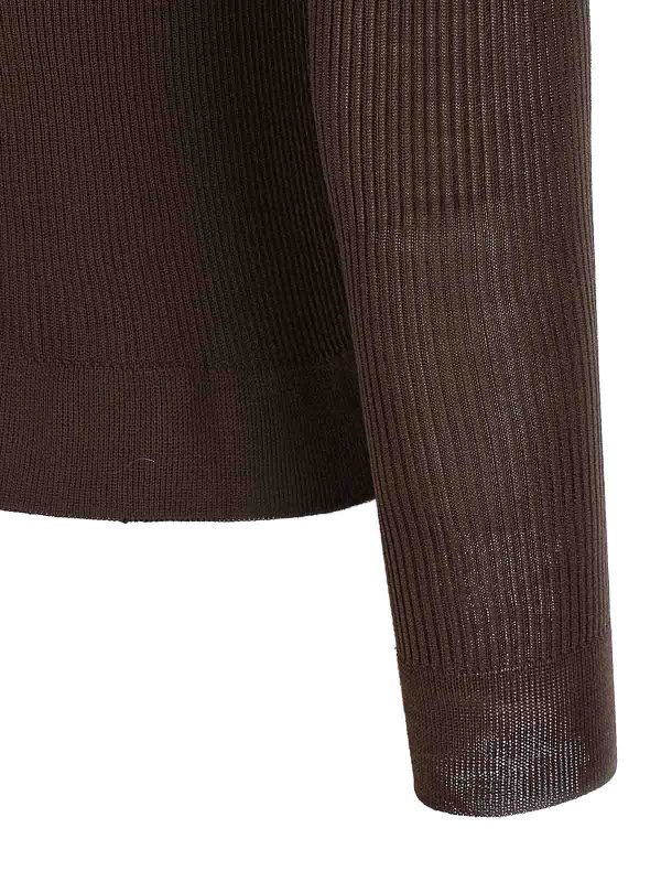 Pull Col Rond - Marron shop online: MAGDA BUTRYM